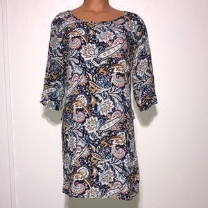 Klessman Paisley Tunic Dress Size Large/Xtra Large